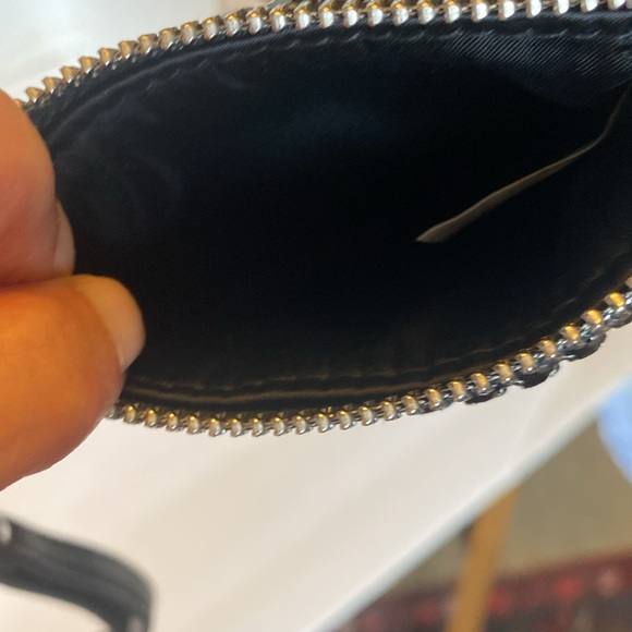 EUC. Small, black and silver metallic wristlet. - Picture 6 of 8